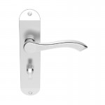 Carlisle Brass Door Handles DL182SC Andros Lever Bathroom Lock Satin Chrome 41.62