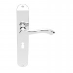 Carlisle Brass Door Handles DL380CP Andros Lever Lock Polished Chrome 39.62