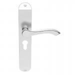 Carlisle Brass Door Handles DL380YSC Andros Euro Lock Satin Chrome 39.62