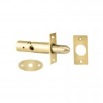 Door Security Bolt Eurospec DSB8225L Long Polished Brass 8.54