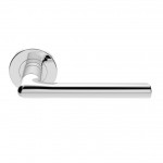 Serozzetta Door Handles SZC010CP Uno Lever on Rose Polished Chrome 17.73