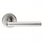 Serozzetta Door Handles SZC010SC Uno Lever on Rose Satin Chrome 17.73