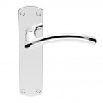 Serozzetta Door Handles SZC032CP Tres Lever Latch Polished Chrome 22.43